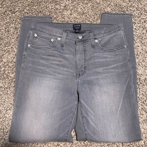 J. Crew Gray Wash 9” High-Rise Skinny Jean Sz 29